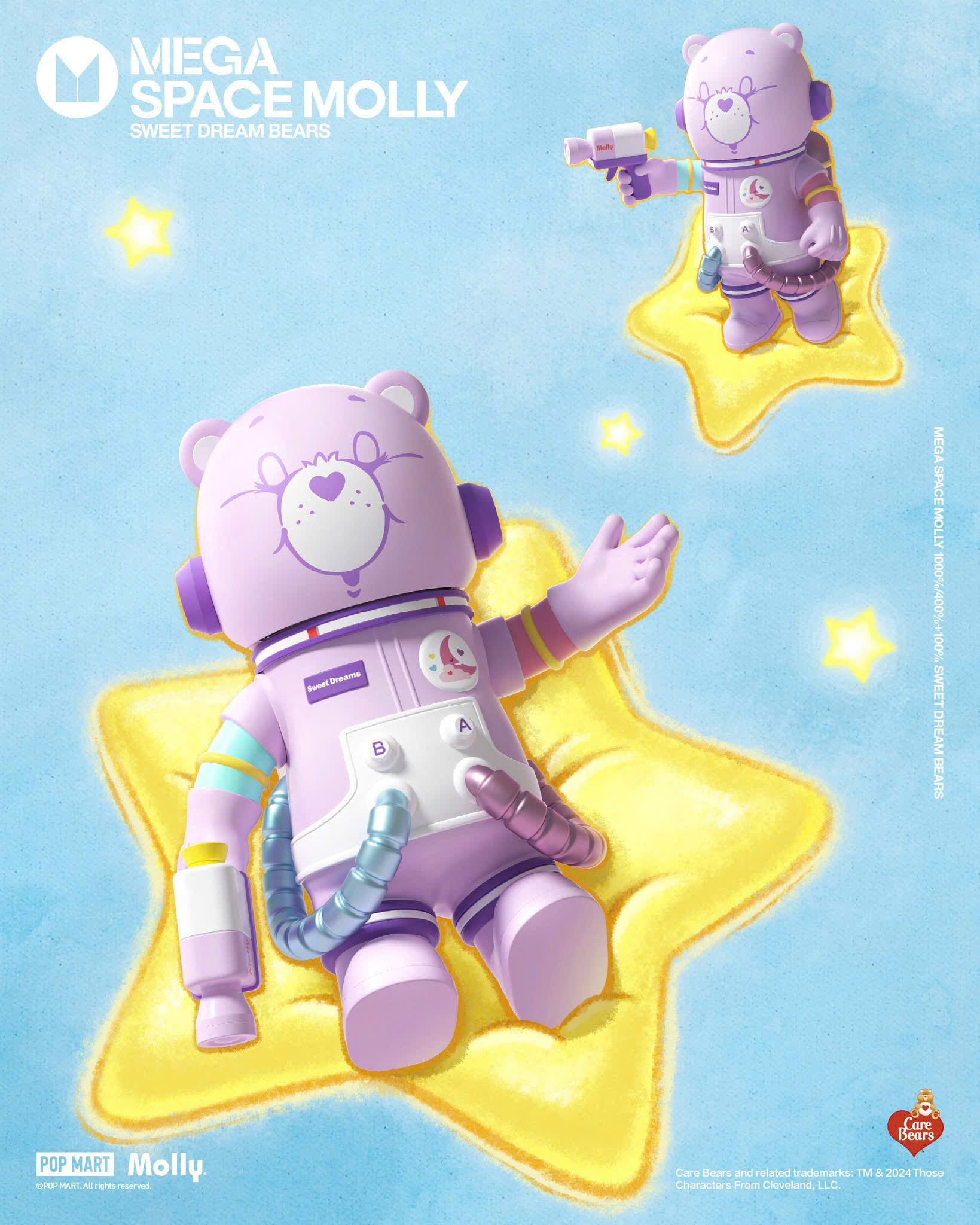 MEGA SPACE MOLLY 400%+100% Sweet Dream Bears