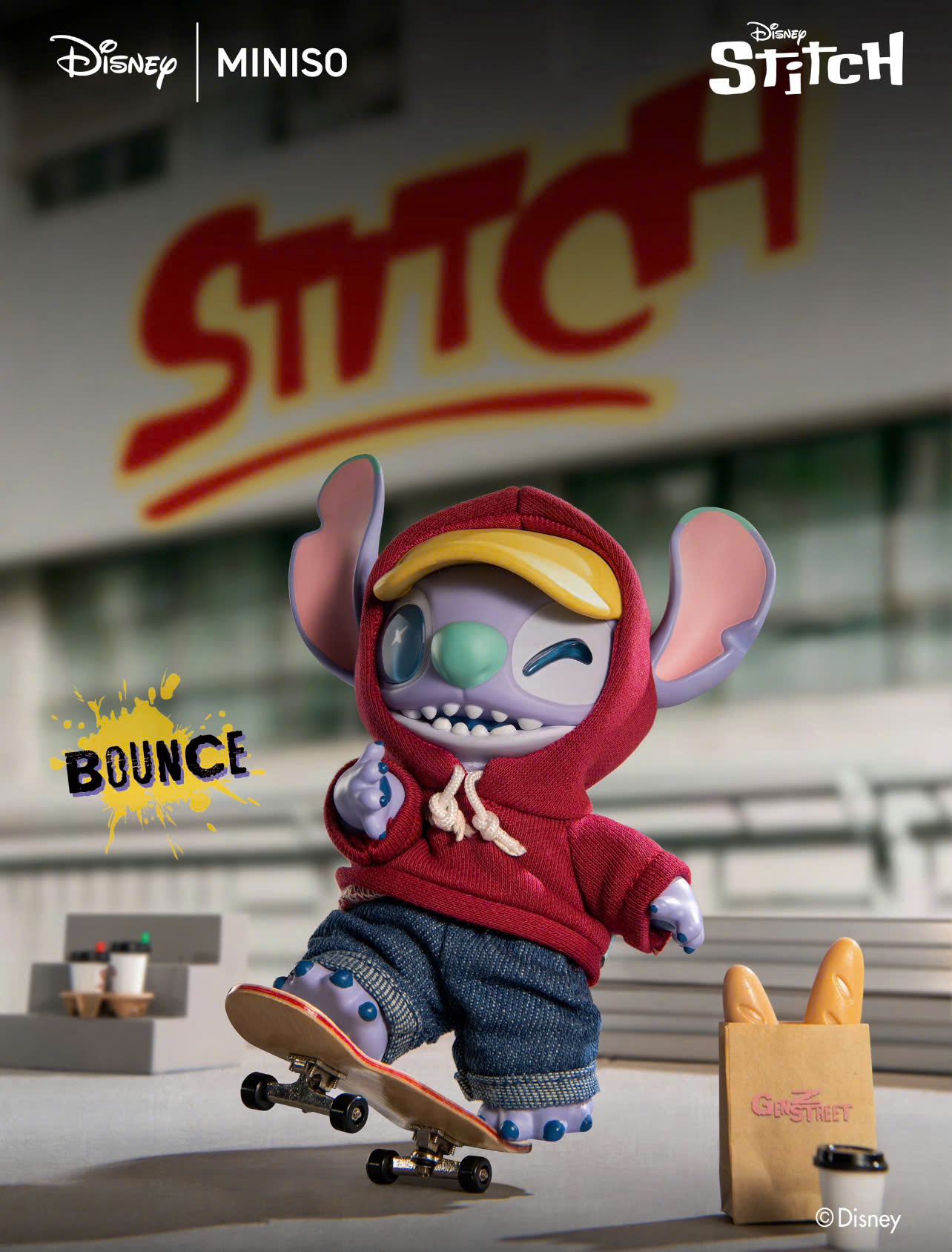 Disney Stitch GenZ Street Series Vinyl Plush Blind Box Pendant