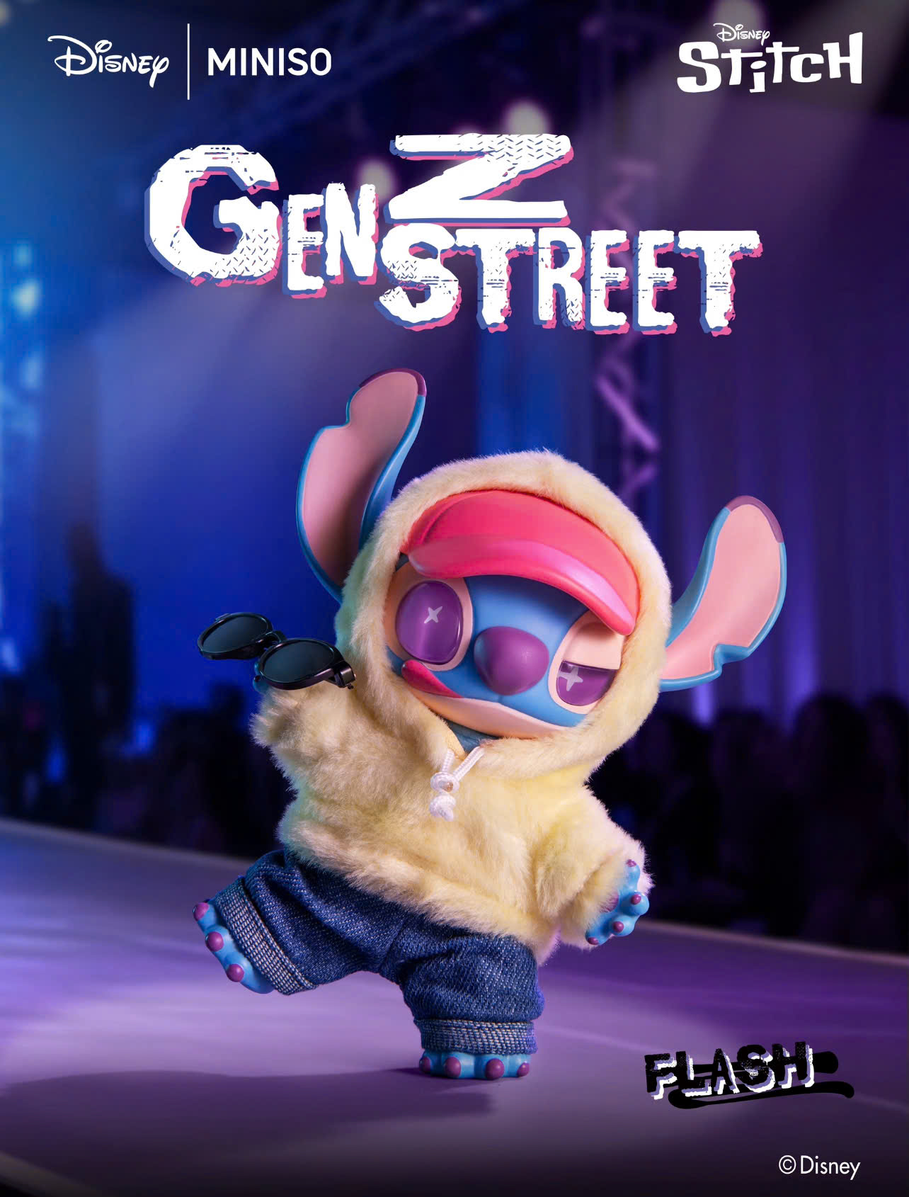 Disney Stitch GenZ Street Series Vinyl Plush Blind Box Pendant