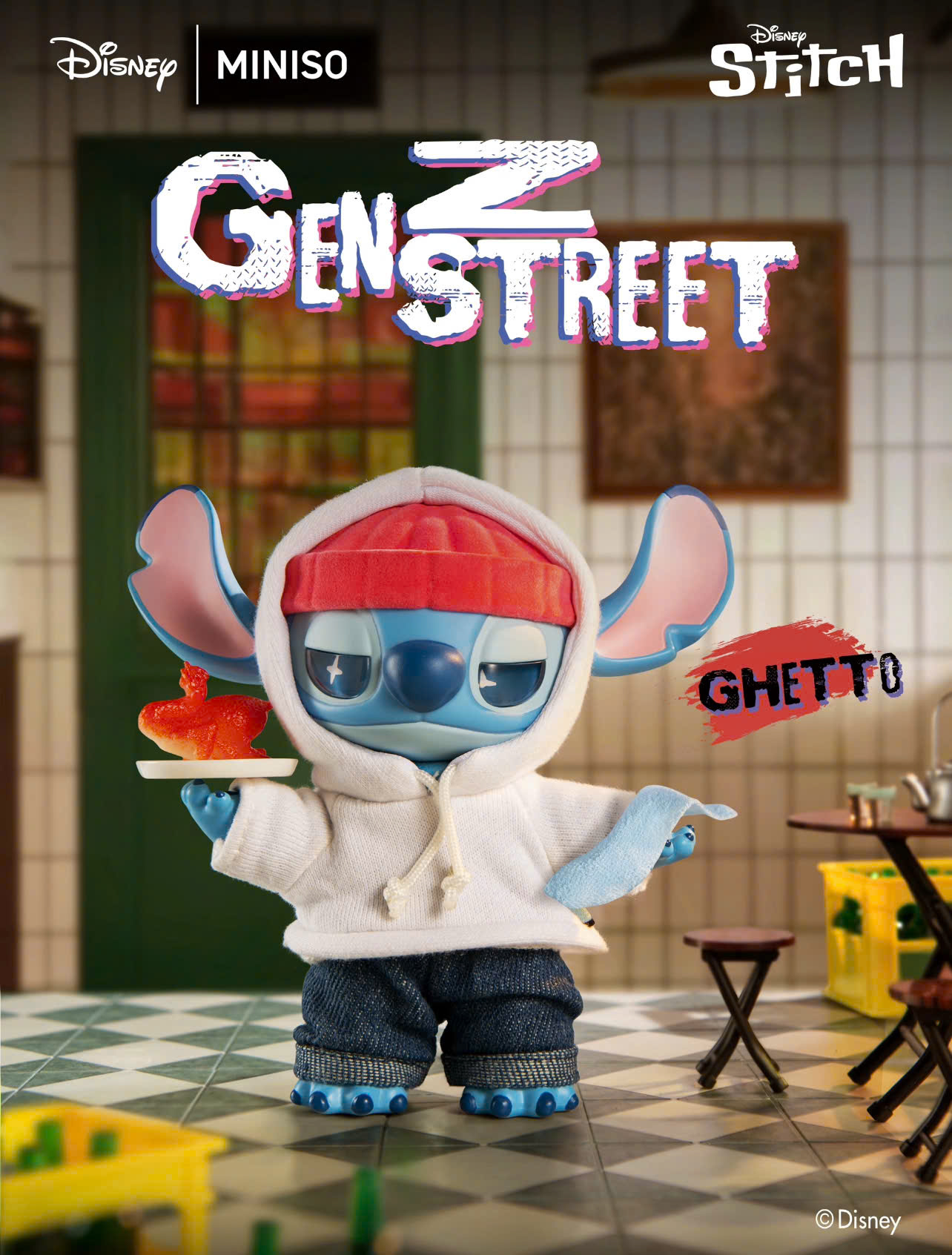 Disney Stitch GenZ Street Series Vinyl Plush Blind Box Pendant