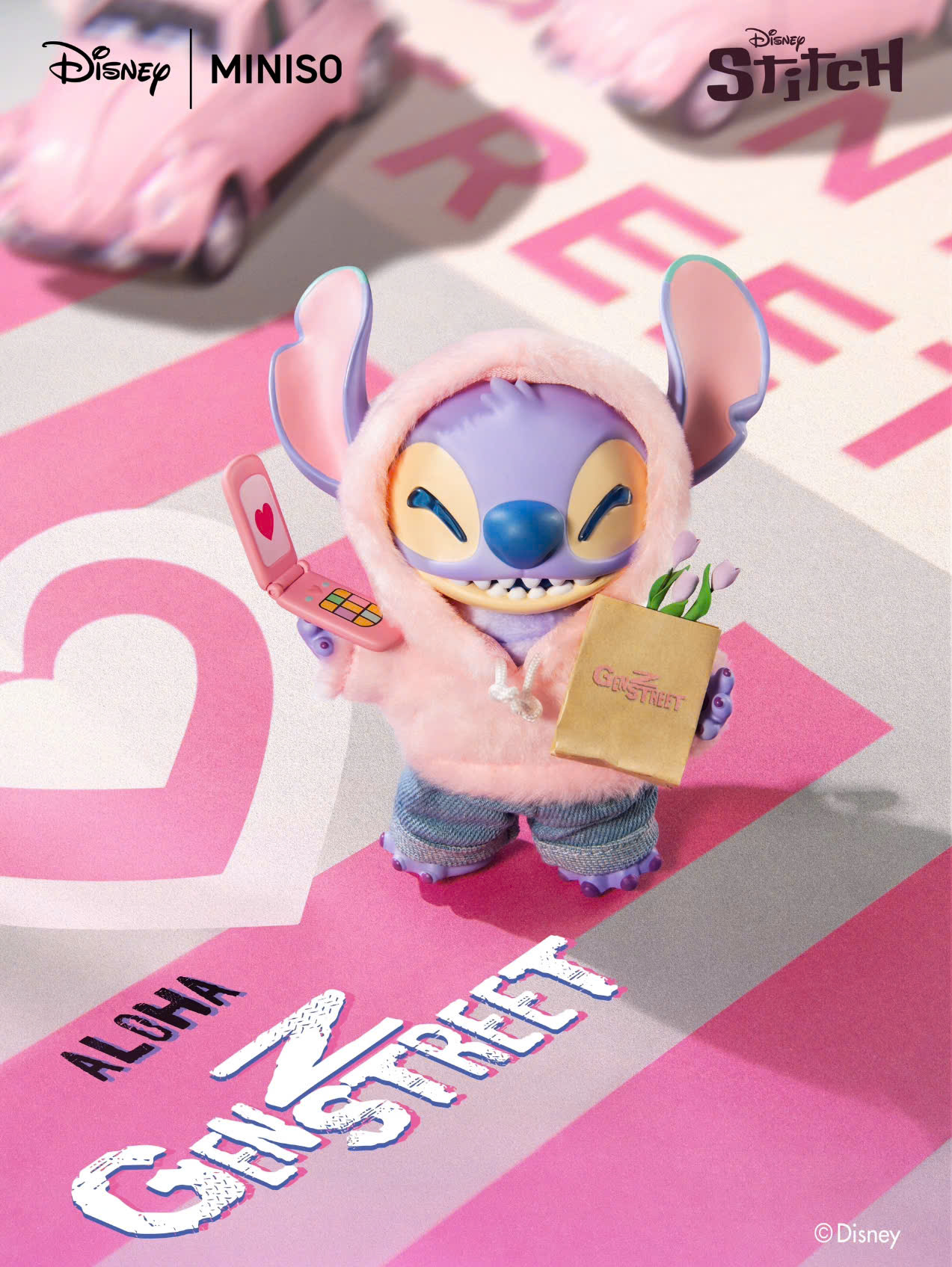 Disney Stitch GenZ Street Series Vinyl Plush Blind Box Pendant