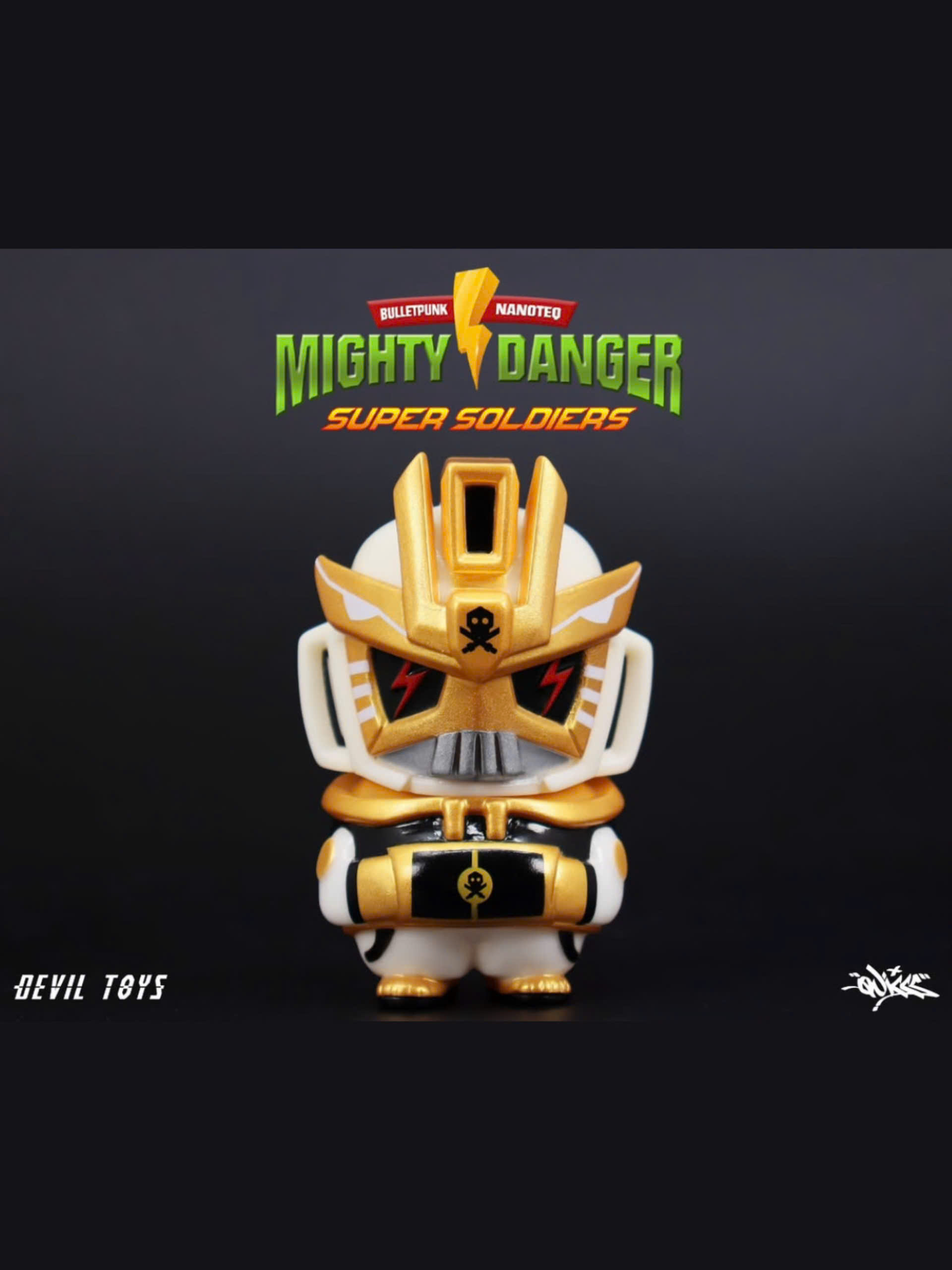 Devil Toys x Quiccs Mighty Danger - White soldier
