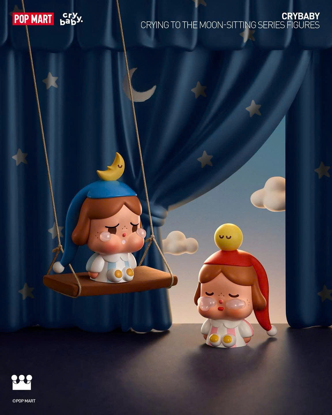 CRYBABY CRYING TO THE MOON-SITTING SERIES FIGURES