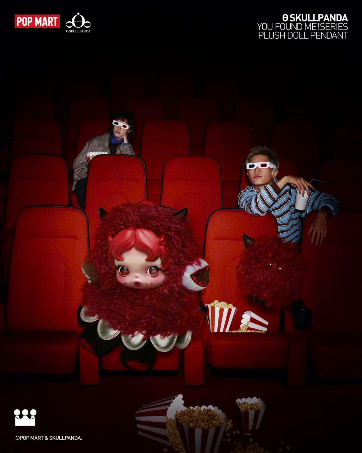 SKULLPANDA You Found Me! Series Plush Doll Pendant