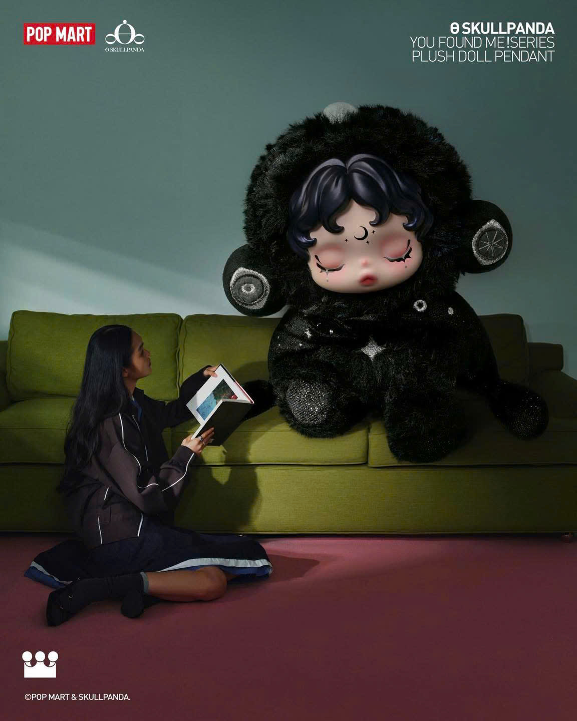 SKULLPANDA You Found Me! Series Plush Doll Pendant