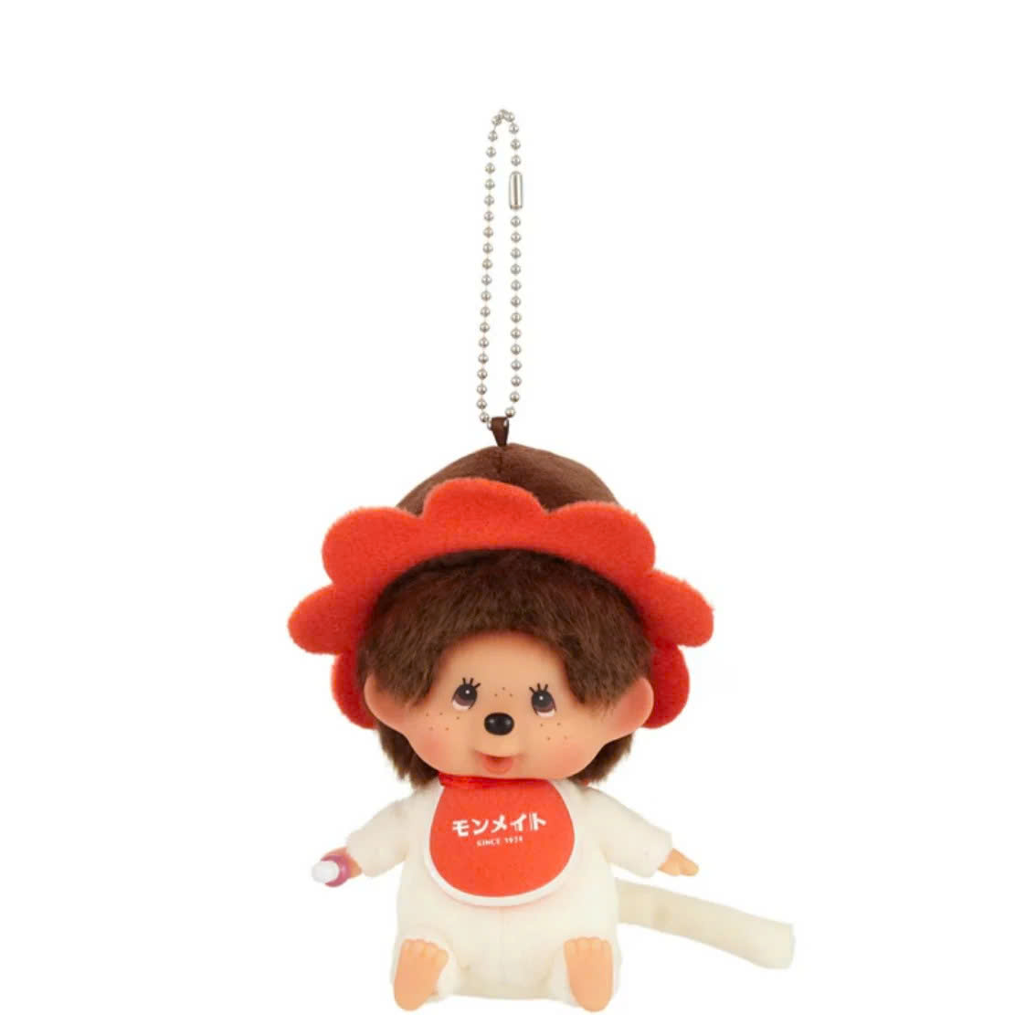 Monchichi Monmate (Orange)  Big Face SS Keychain Girl