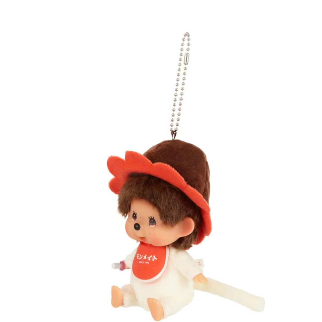 Monchichi Monmate (Orange)  Big Face SS Keychain Girl