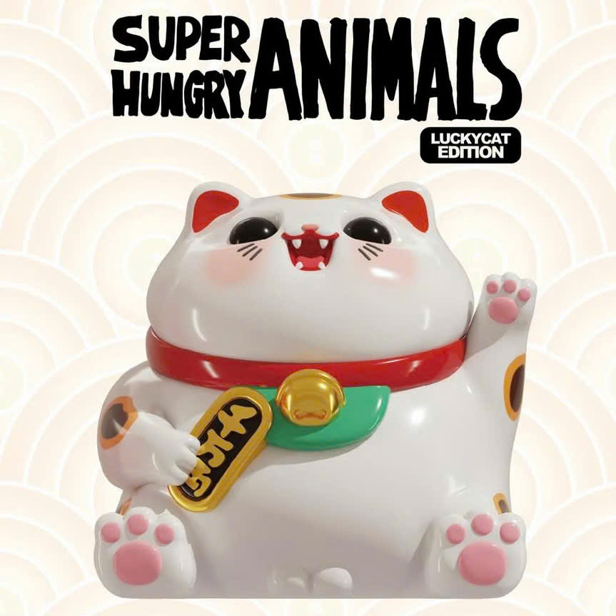 Super Hungry Animals - Lucky Cat Edition Blind Box Series