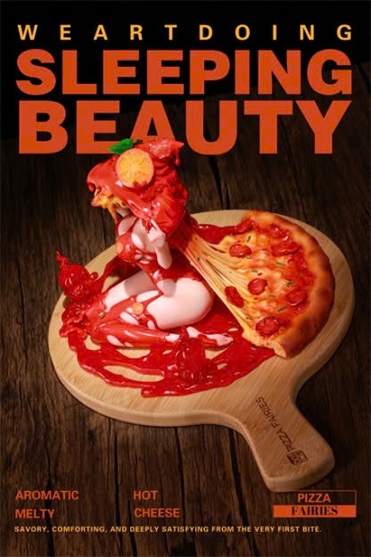 [Pre-order] Sleeping Beauty-Pizza Fairies-Classic Tomato