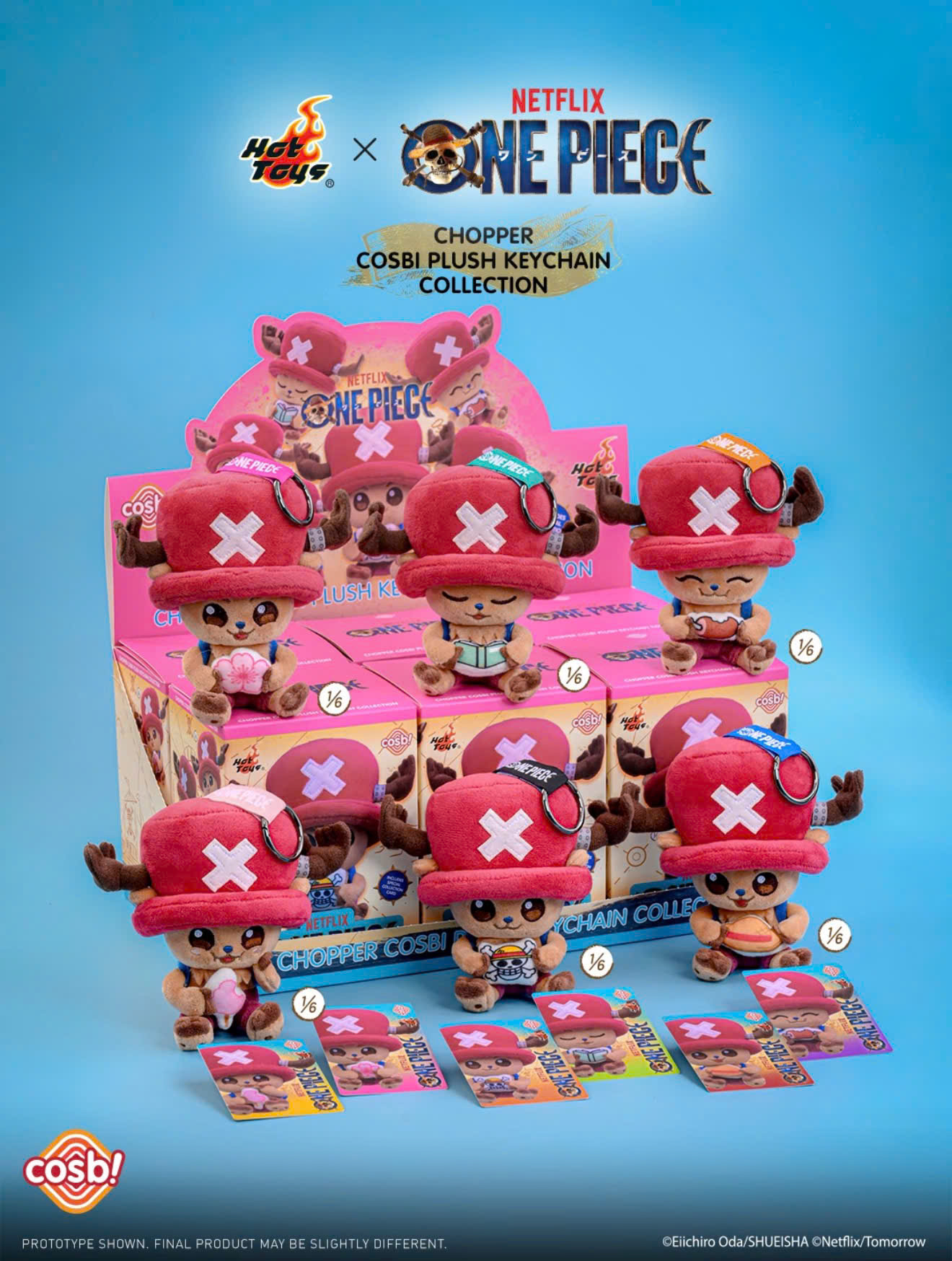 One Piece Chopper Cosbi Plush Keychain Collection