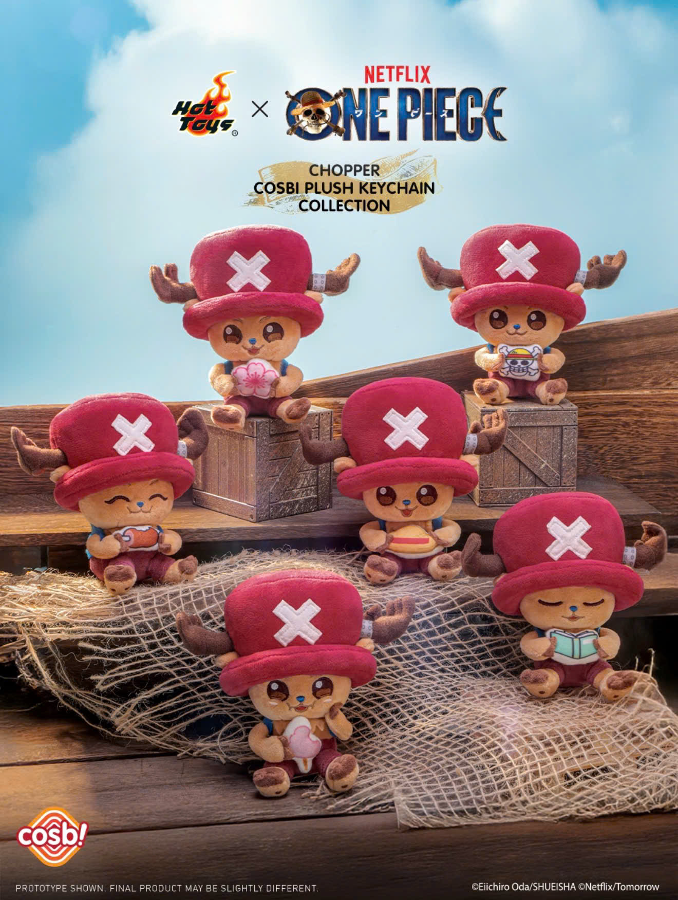 One Piece Chopper Cosbi Plush Keychain Collection