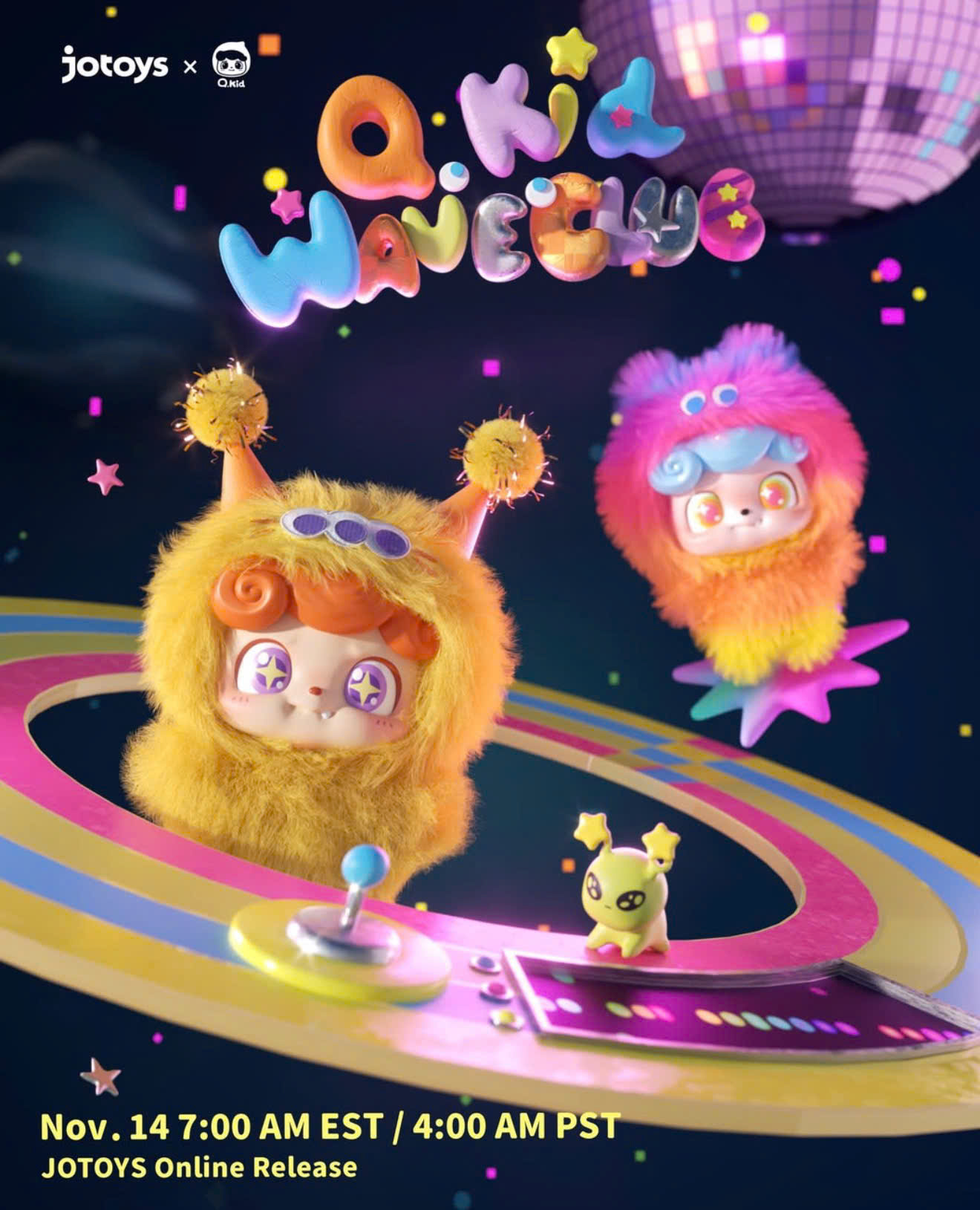 Q.Kid Wave Club Series Mini Plush Blind Box