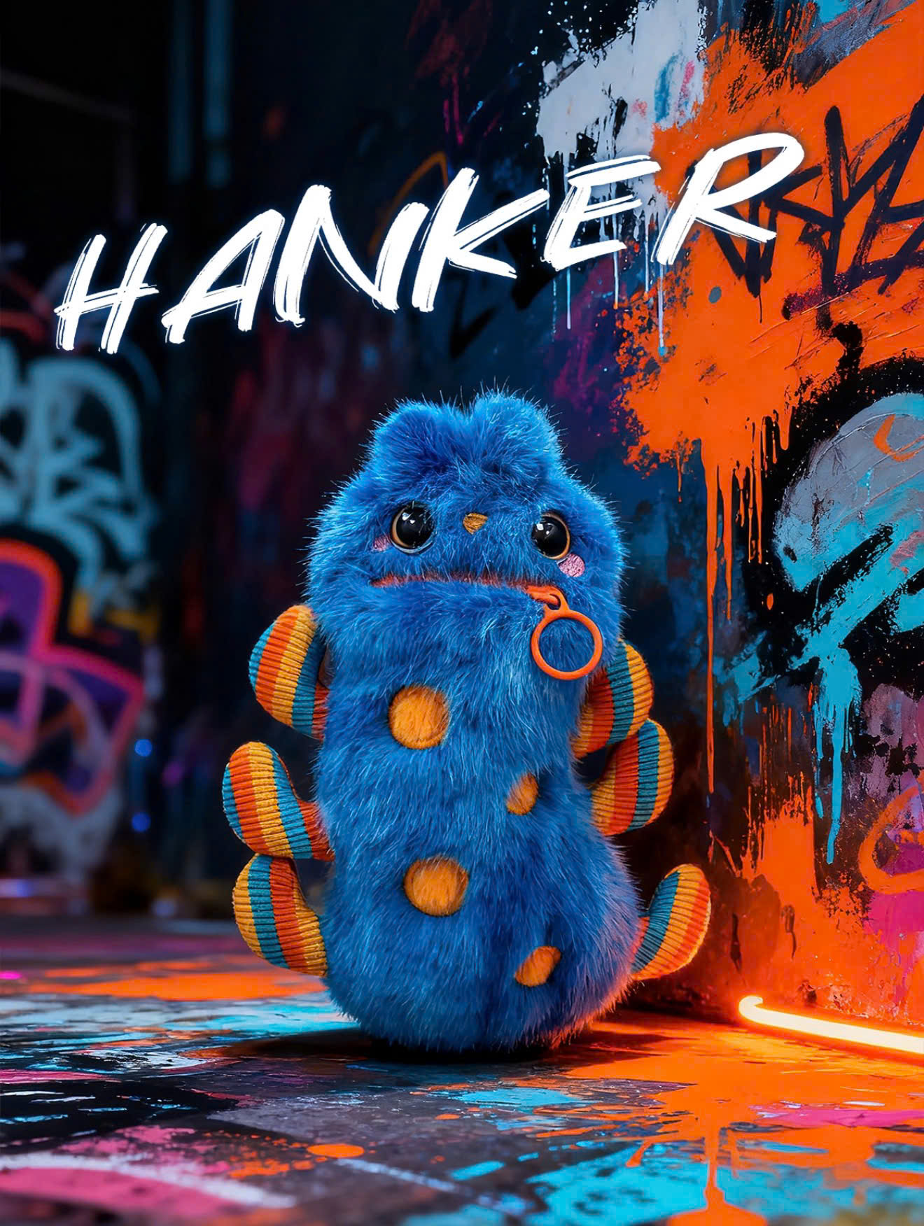 Nom Bad Mood Squeaky plush pendant Blind box