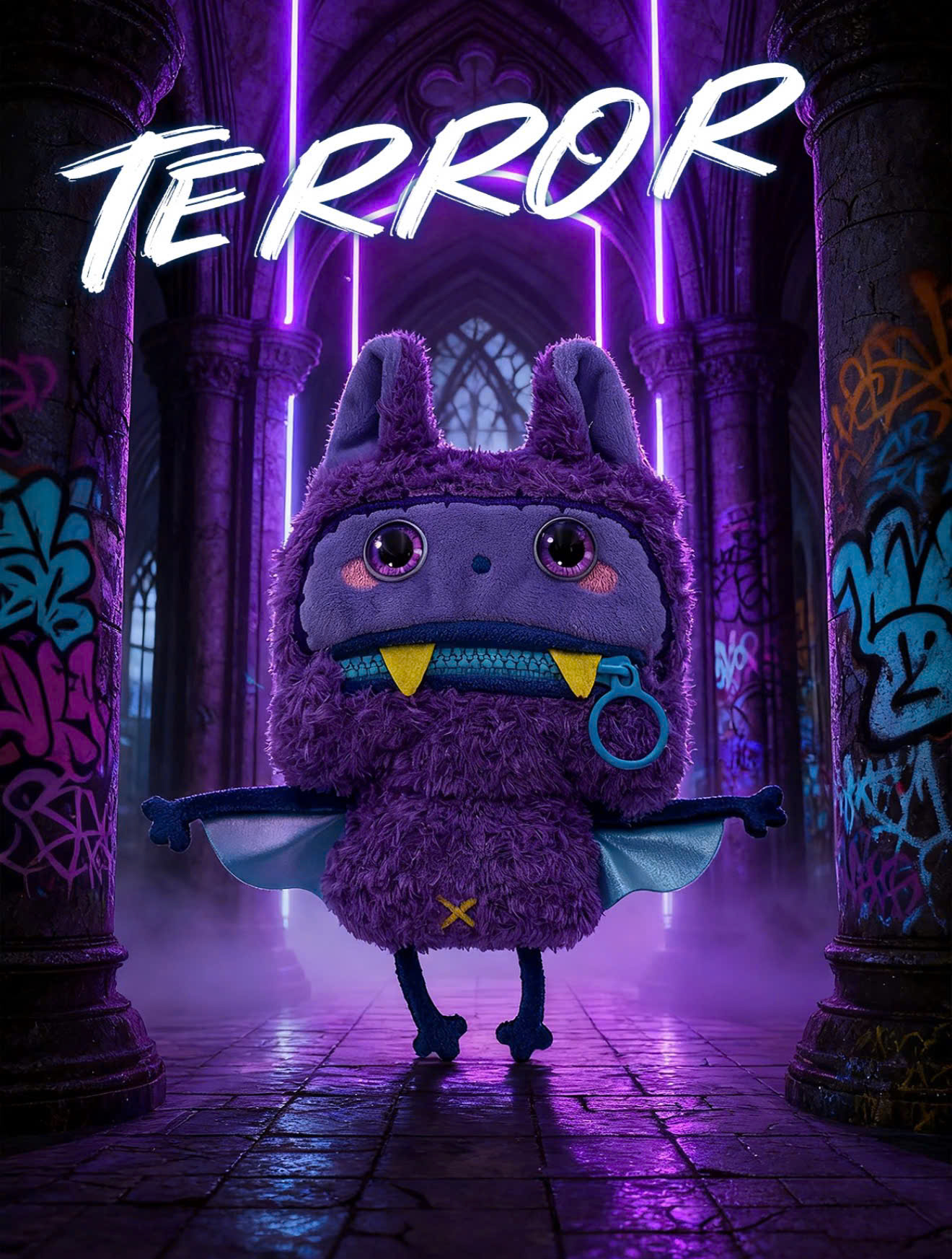 Nom Bad Mood Squeaky plush pendant Blind box