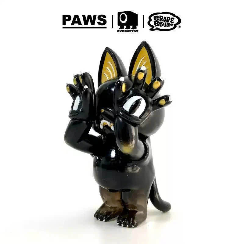 Grape Brain x Zendio Dawa - Hell's Cat Onigiri - Black & Gold