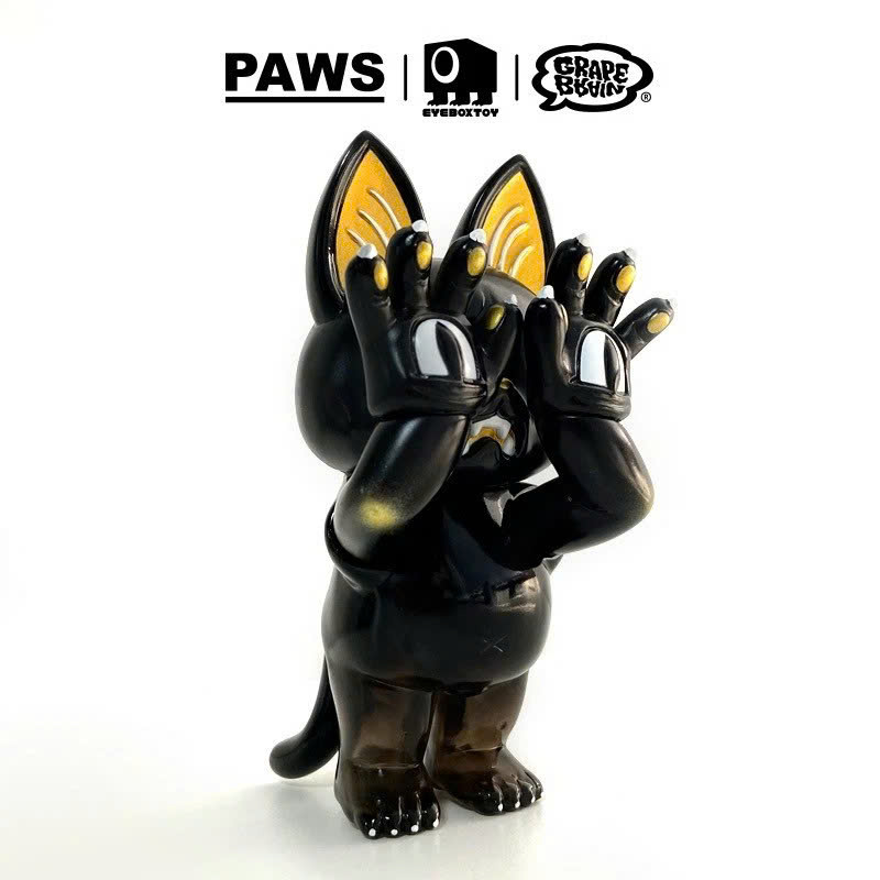 Grape Brain x Zendio Dawa - Hell's Cat Onigiri - Black & Gold
