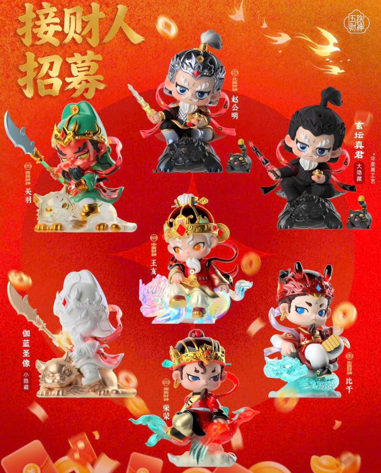 Five Paths of Wealth Gods Series Blind Box