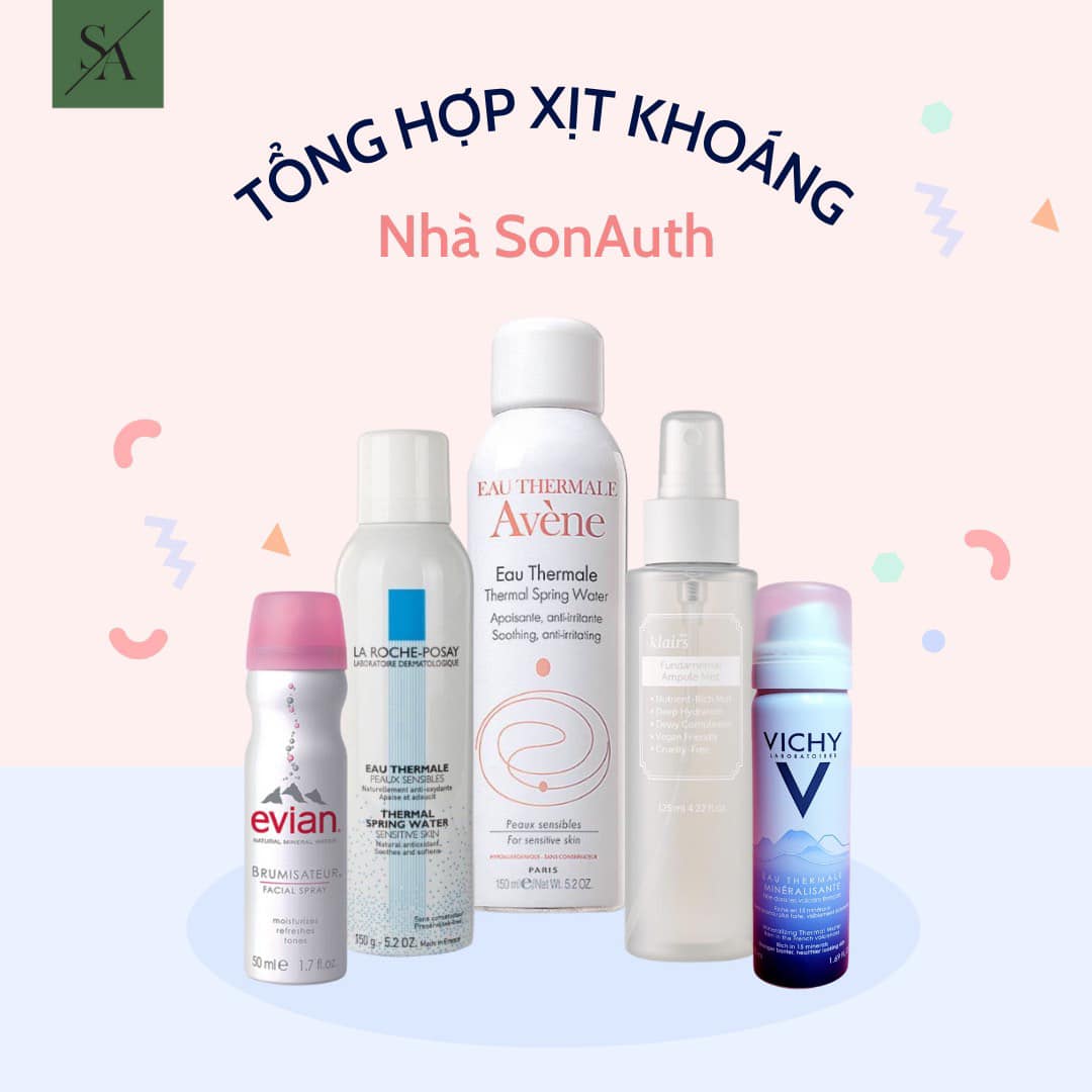 SkinCare101: Tổng hợp các dòng xịt khoáng cứu tinh mùa nắng ~