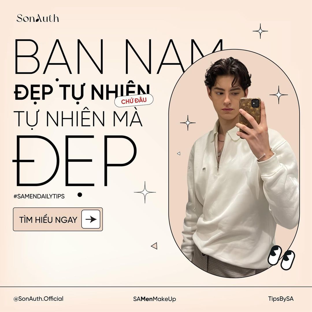 Bạn Nam đẹp tự nhiên nhưng không tự nhiên mà đẹp Bạn Nam đẹp tự nhiên nhưng không tự nhiên mà đẹp