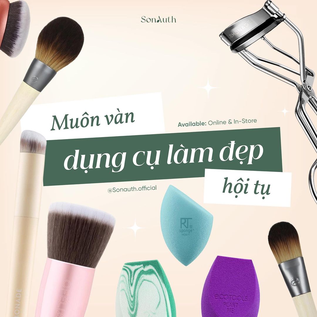 Muôn vàn dụng cụ làm đẹp hội tụ Muôn vàn dụng cụ làm đẹp hội tụ