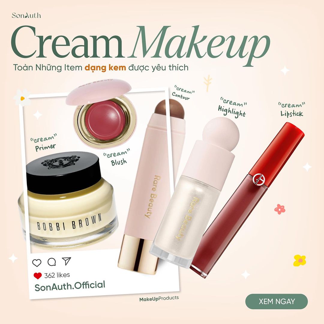 Những Cream Makeup Item được yêu thích nhất