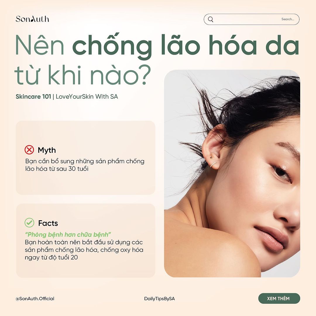 Skin101: Khi nào thì nên bắt đầu chống lão hóa cho da? Skin101: Khi nào thì nên bắt đầu chống lão hóa cho da?