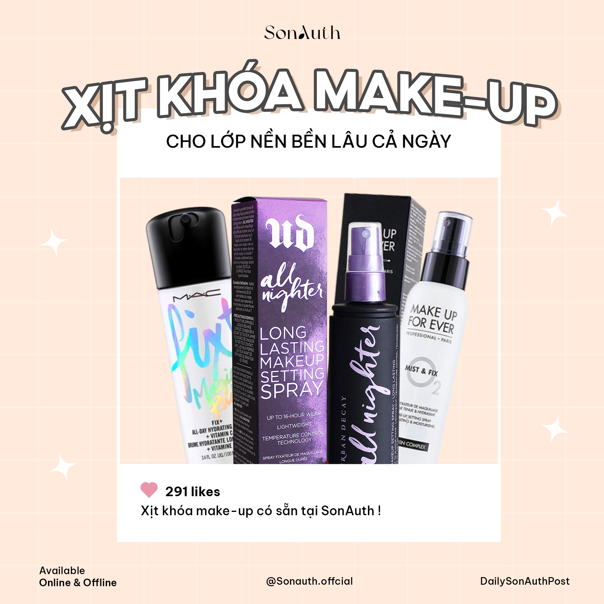 Các sản phẩm xịt khóa Makeup cho lớp nền bền lâu cả ngày Các sản phẩm xịt khóa Makeup cho lớp nền bền lâu cả ngày