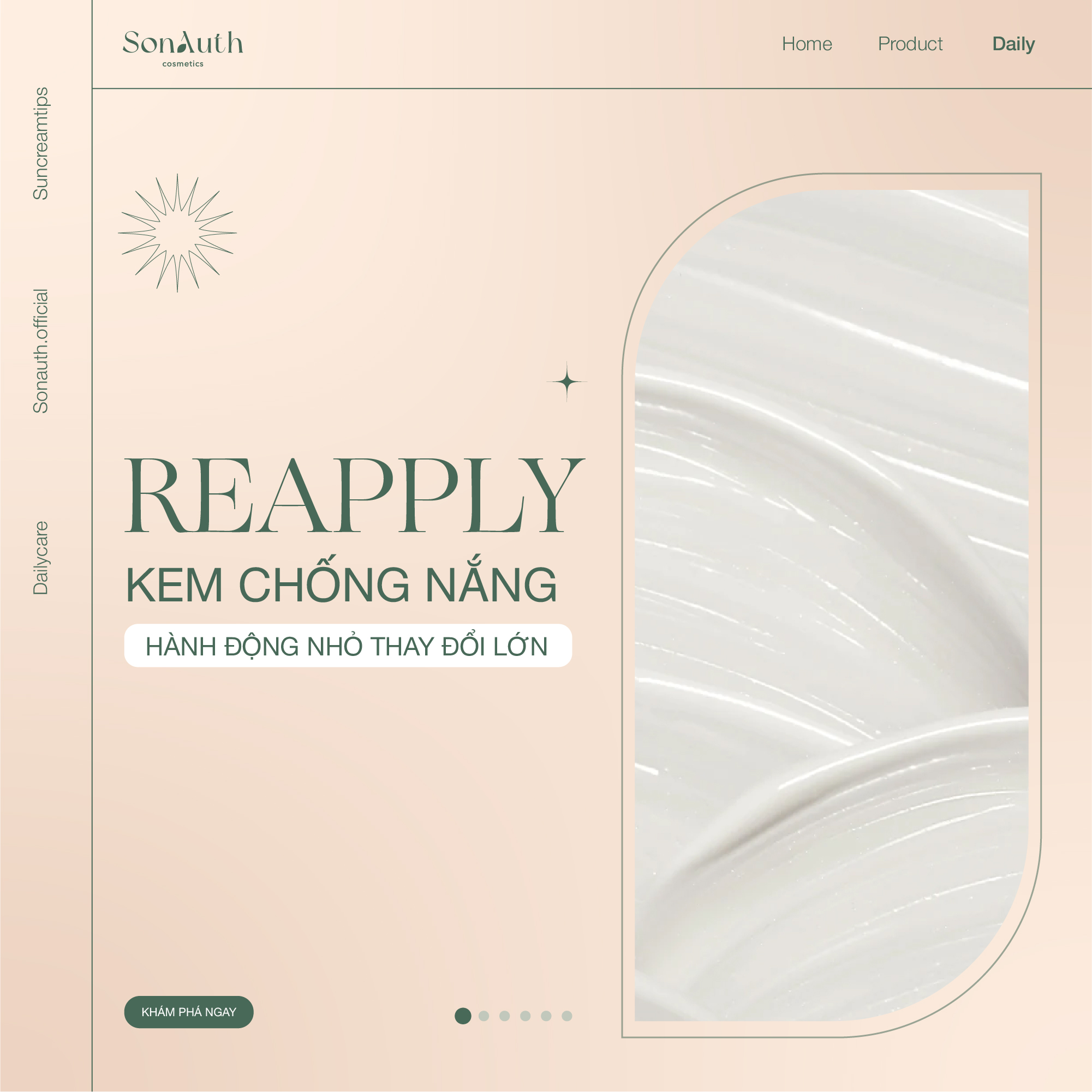 REAPPLY KEM CHỐNG NẮNG - HÀNH ĐỘNG NHỎ THAY ĐỔI LỚN REAPPLY KEM CHỐNG NẮNG - HÀNH ĐỘNG NHỎ THAY ĐỔI LỚN