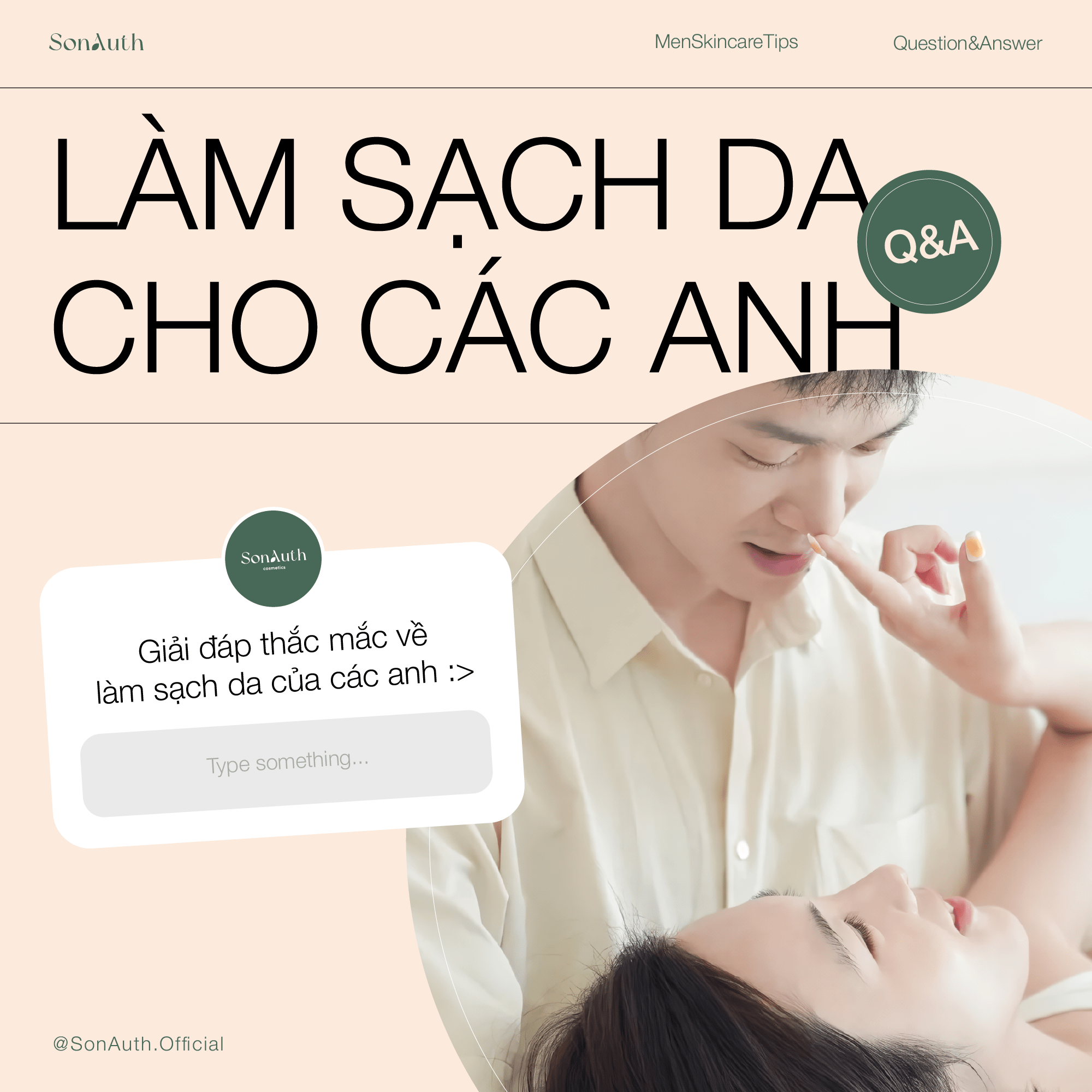 Làm sạch da cho các anh