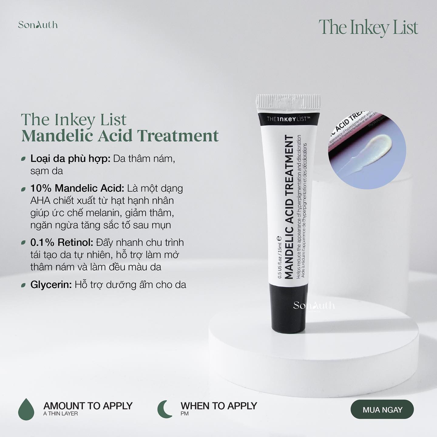 Review The Inkey List Mandelic Acid Treatment My