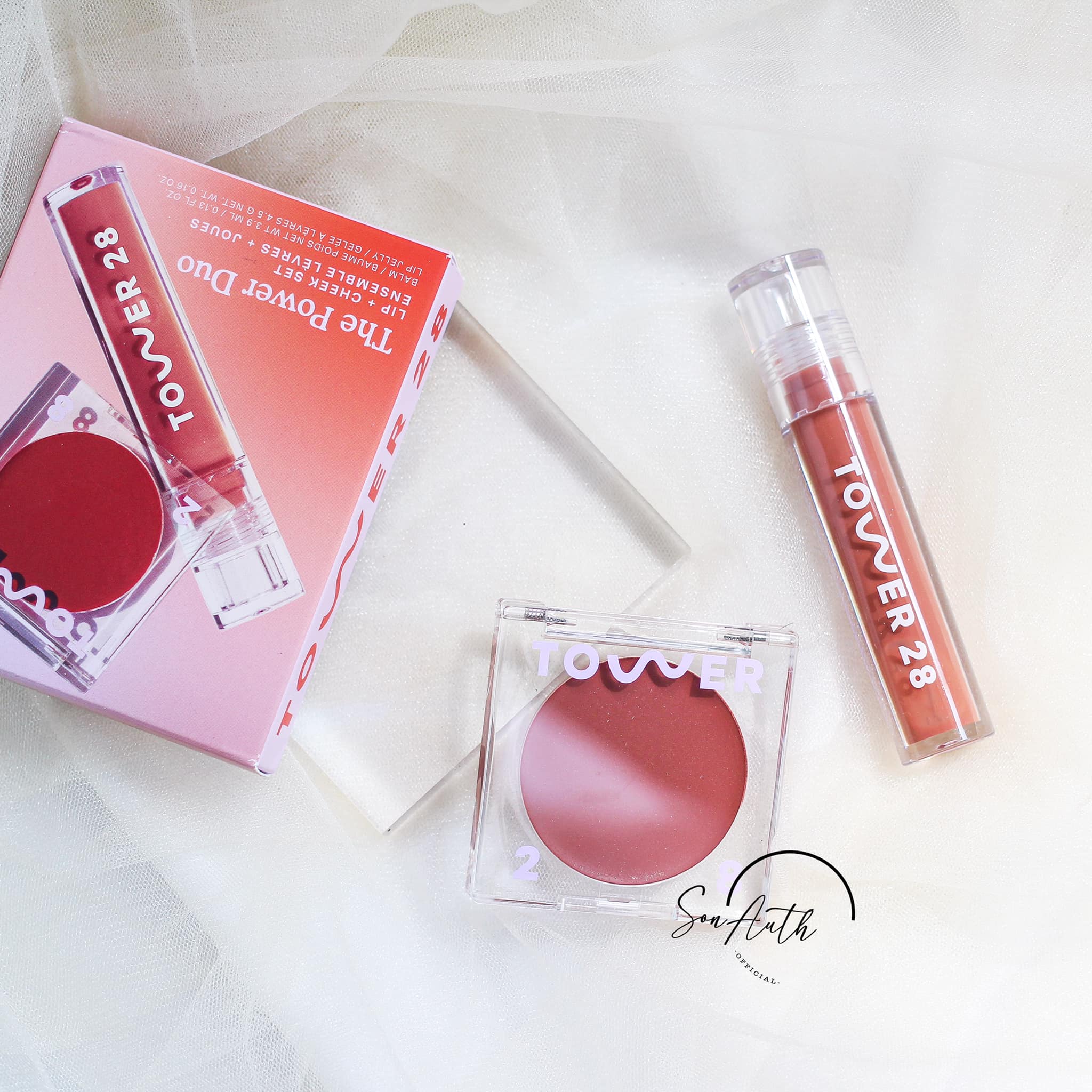 Tower 28 Beauty The Power Dou Lip + Cheek Set