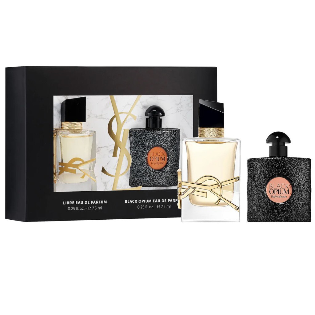 Bộ Đôi Nước Hoa YSL Mini Black Opium & Libre EDP Set