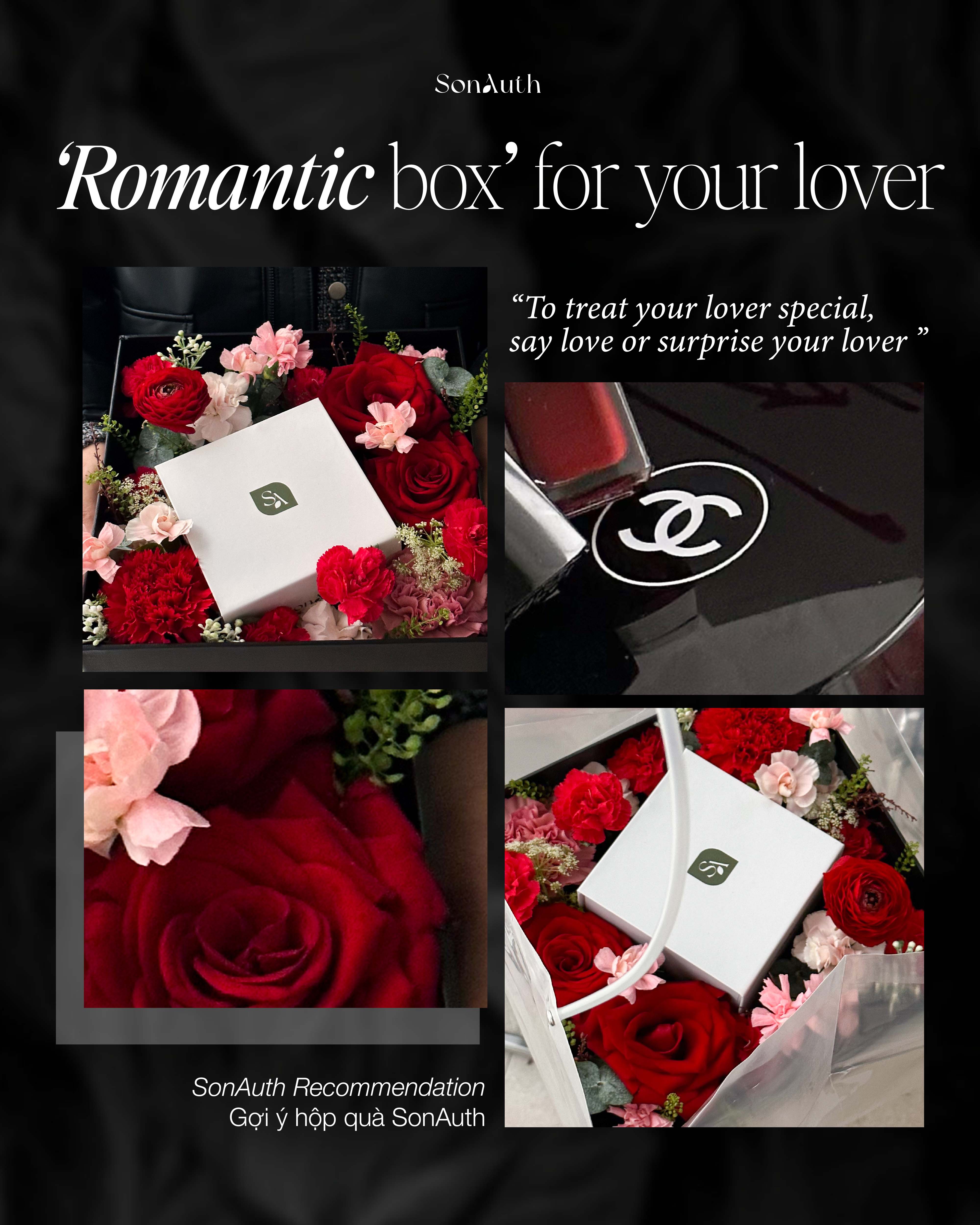 BOX HOA VALENTINE "LOVE BOX FOR YOUR LOVER"