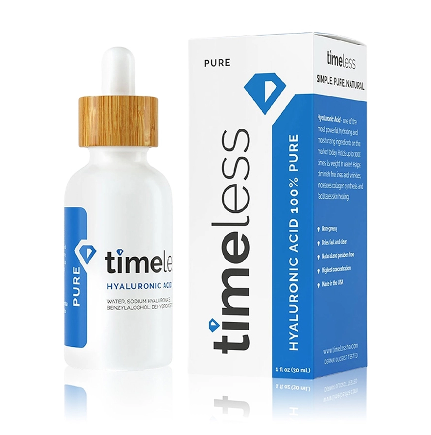 Tinh Chất Timeless Hyaluronic Acid 100% Pure Serum