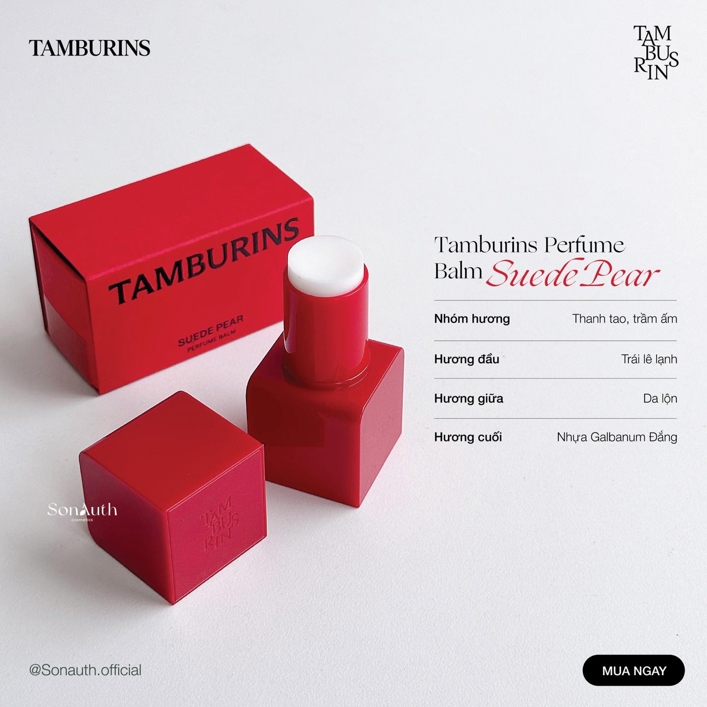 Nước Hoa Dạng Sáp Tamburins Perfume Balm 6.5g