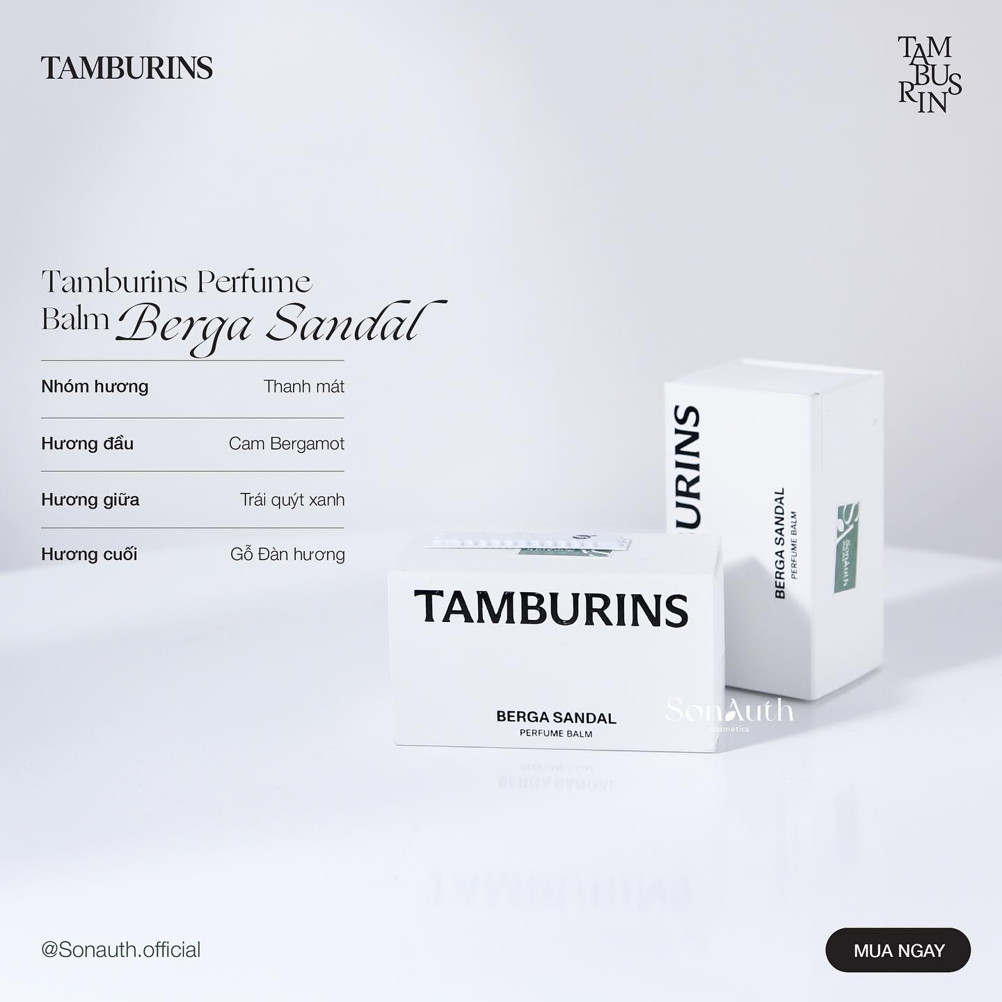 Nước Hoa Dạng Sáp Tamburins Perfume Balm 6.5g