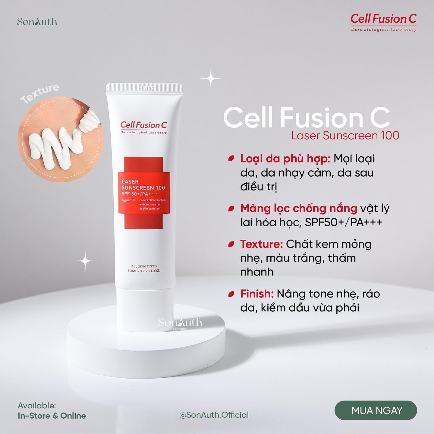 Kem chống nắng Cell Fusion C Laser Sunscreen 50ml