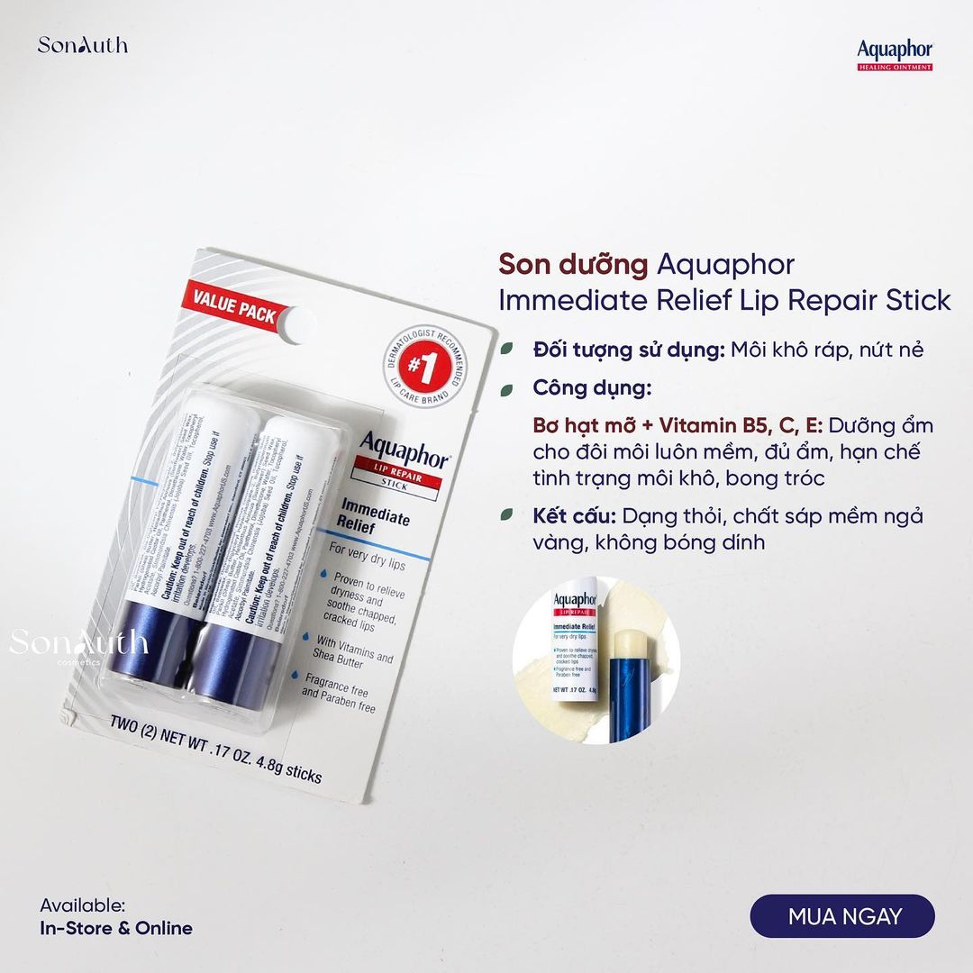 Son Dưỡng Môi Aquaphor Lip