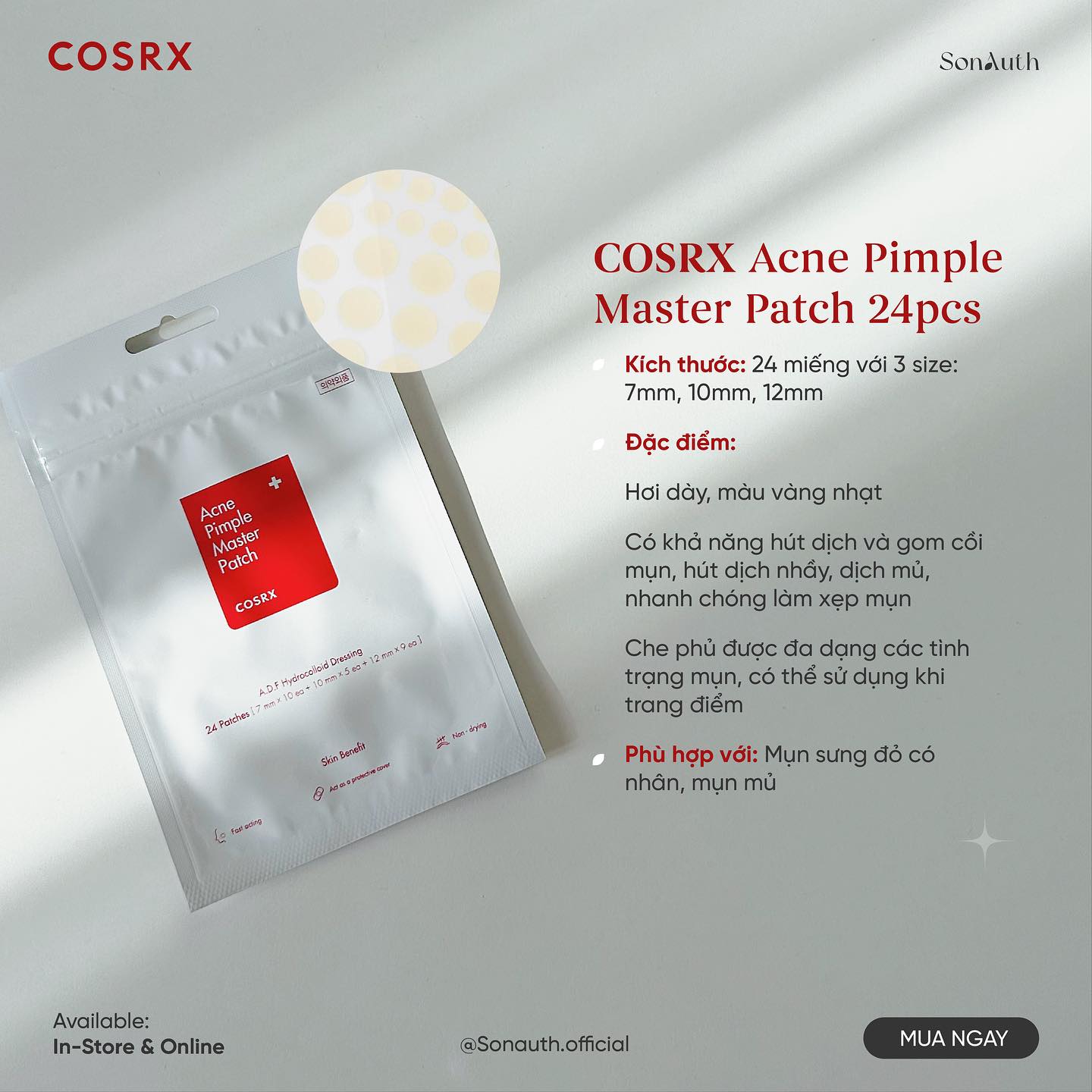 Dán Mụn Cosrx Acne Pimple Master Patch