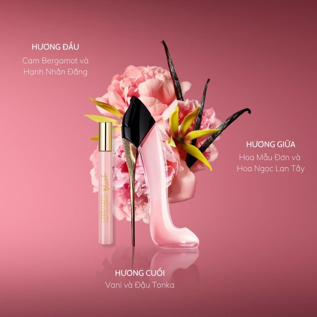 Nước Hoa Lăn Good Girl Blush by Carolina Herrera Eau De Parfum Roll On 10ml