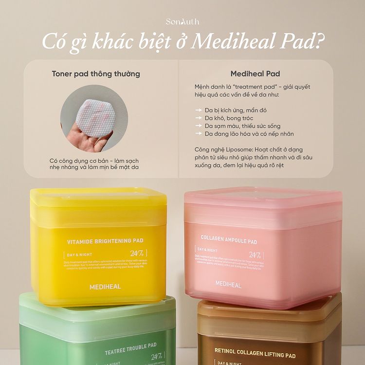 Pad Dưỡng Da Mediheal Retinol Collagen Lifting Pad