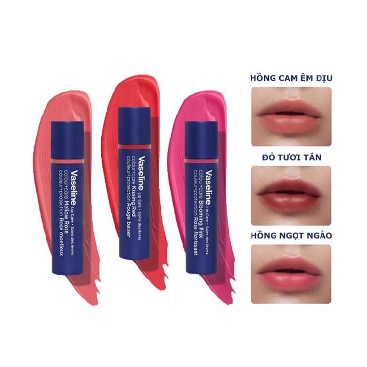 Son Dưỡng Môi Vaseline Lip Care Colour + Care 3g