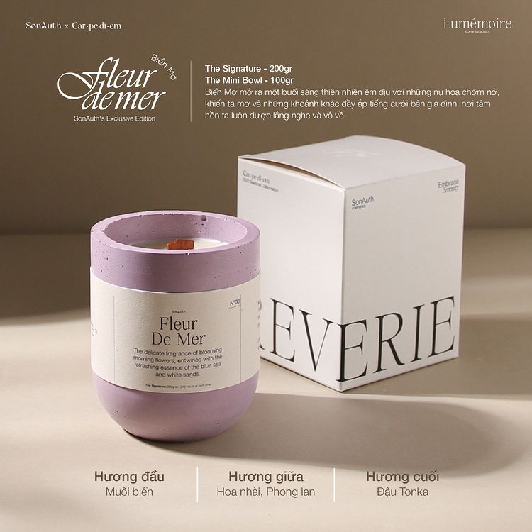 Nến Thơm Lumémoire "The Mini Bowl" Scented Candle 100g (Exclusive Edition)