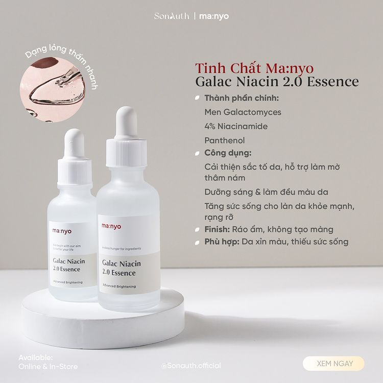 Tinh Chất Ma:nyo Galac Niacin 2.0 Essence (NK)