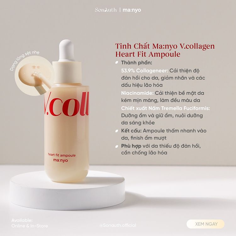 Tinh Chất Ma:nyo V.collagen Heart Fit Ampoule 50ml (NK)