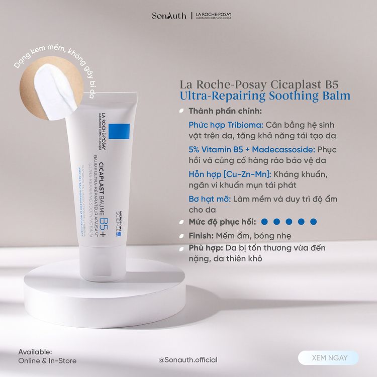 Kem Dưỡng La Roche-Posay Cicaplast Baume B5+