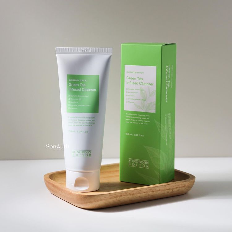 Sữa Rửa Mặt Sungboon Editor Green Tea Infused Cleanser 150ml (NK)