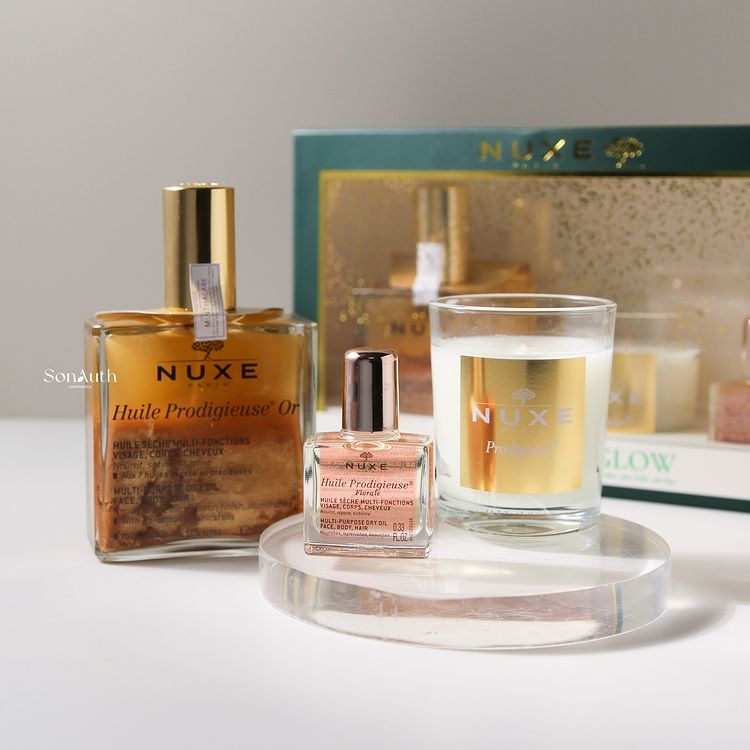 Bộ Dưỡng Da Nuxe Huile Prodigieuse Shimmering Dry Oil 100ml Set