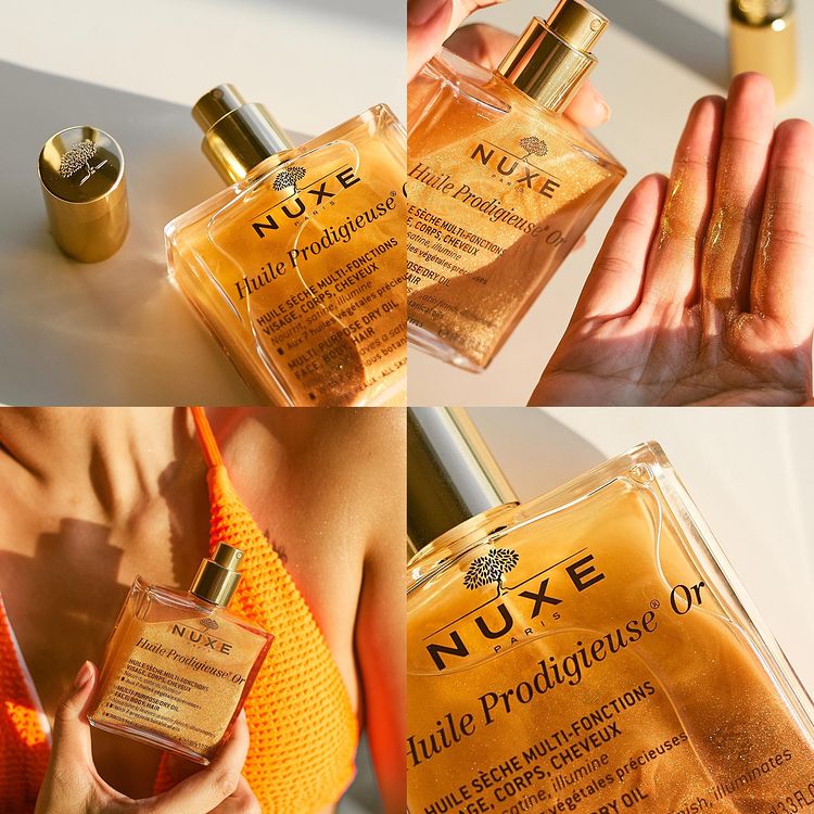 Bộ Dưỡng Da Nuxe Huile Prodigieuse Shimmering Dry Oil 100ml Set