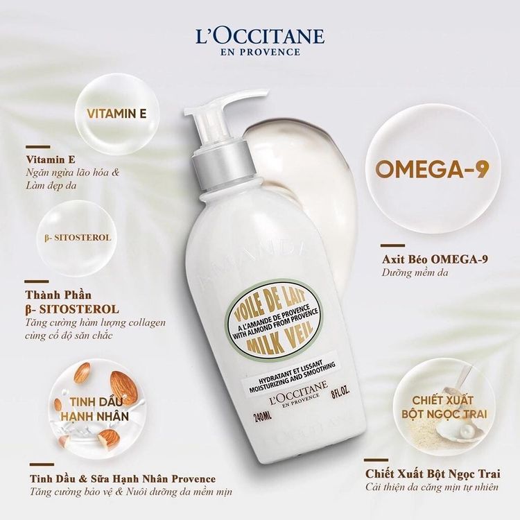 Dưỡng Thể L'Occitane Hydratant Et Lissant Moisturizing And Smoothing 240ml